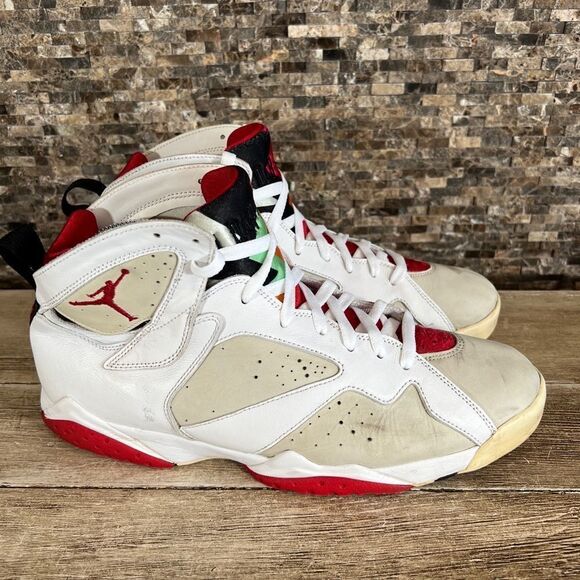 Nike Air Jordan VII 7 Retro Hare 2015 304775-125 White Red Yellow Size 12 OG